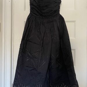 Anthropologie Black Strapless Dress